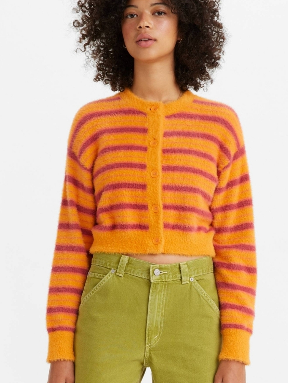 Levi's Cat Cardigan Sweater Size M